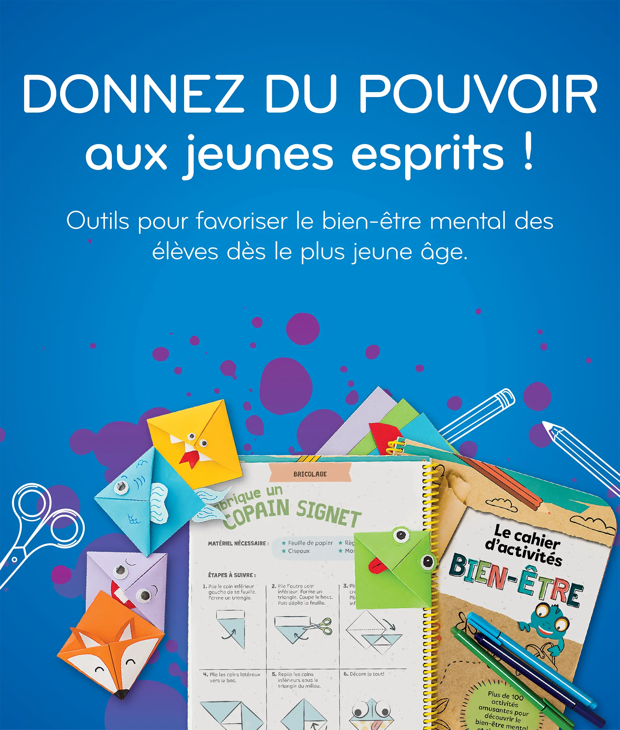 Outils pour favoriser le bien-être mental des élèves dès le plus jeune âge. 