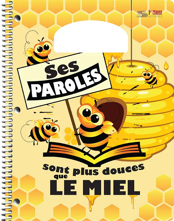 Choix de couvertures d’agendas scolaires PiQ Plein potentiel Standard – Plus doux que le miel