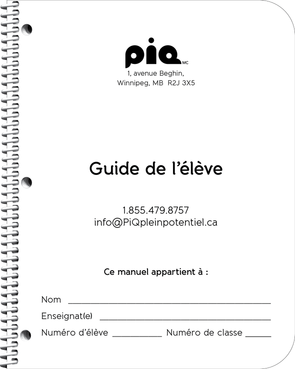 Guide de l’élève